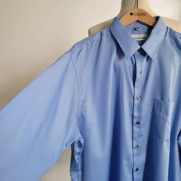 Geoffrey Beene Classic Fit No Iron Men's Button Down Shirt (Neck Size: 18) - Picture 7 of 13